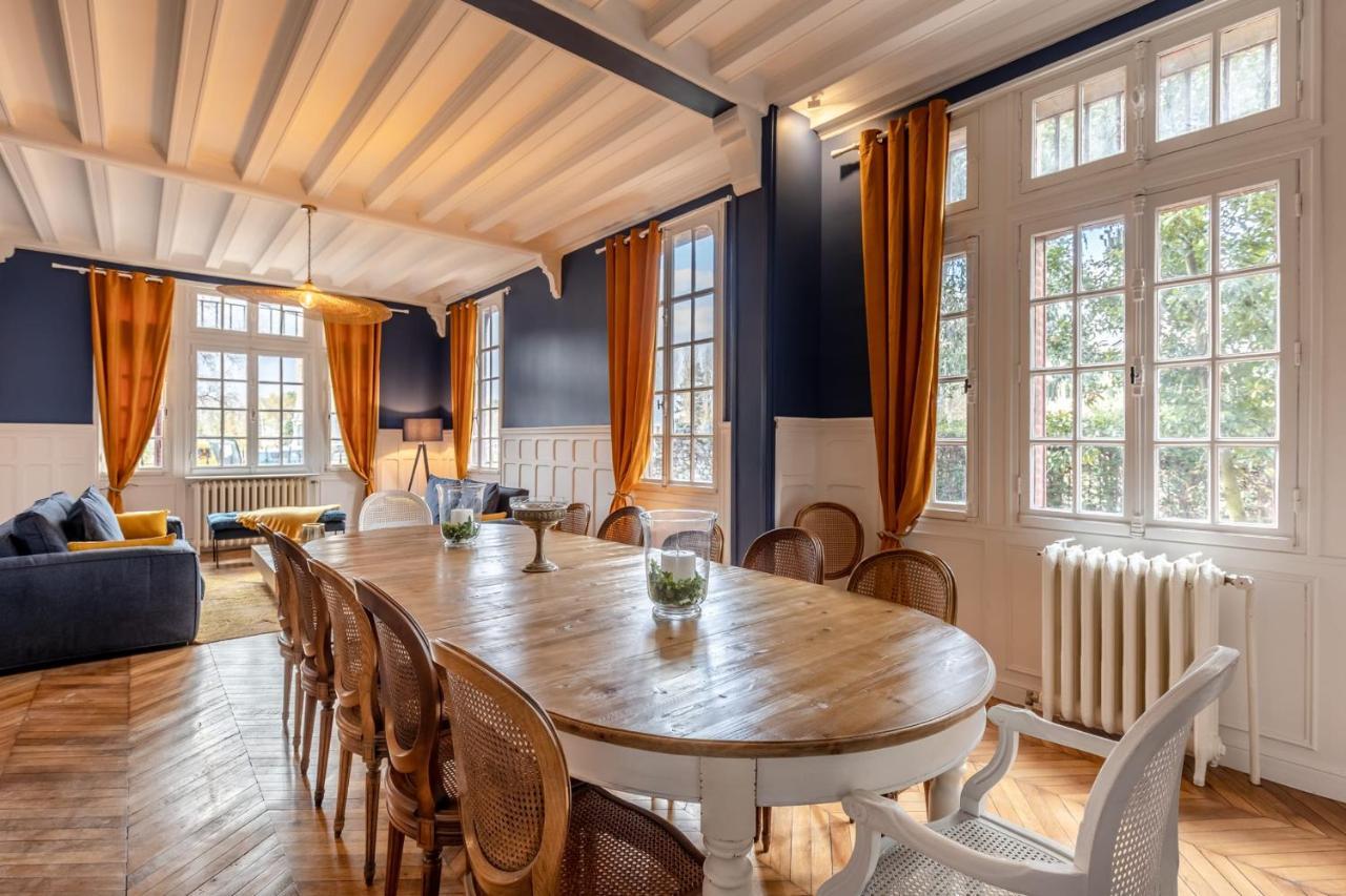 Вилла Le Manoir Des Embruns 14P - Location N1- Terrace- Public Parking 2 Min Онфлёр Экстерьер фото